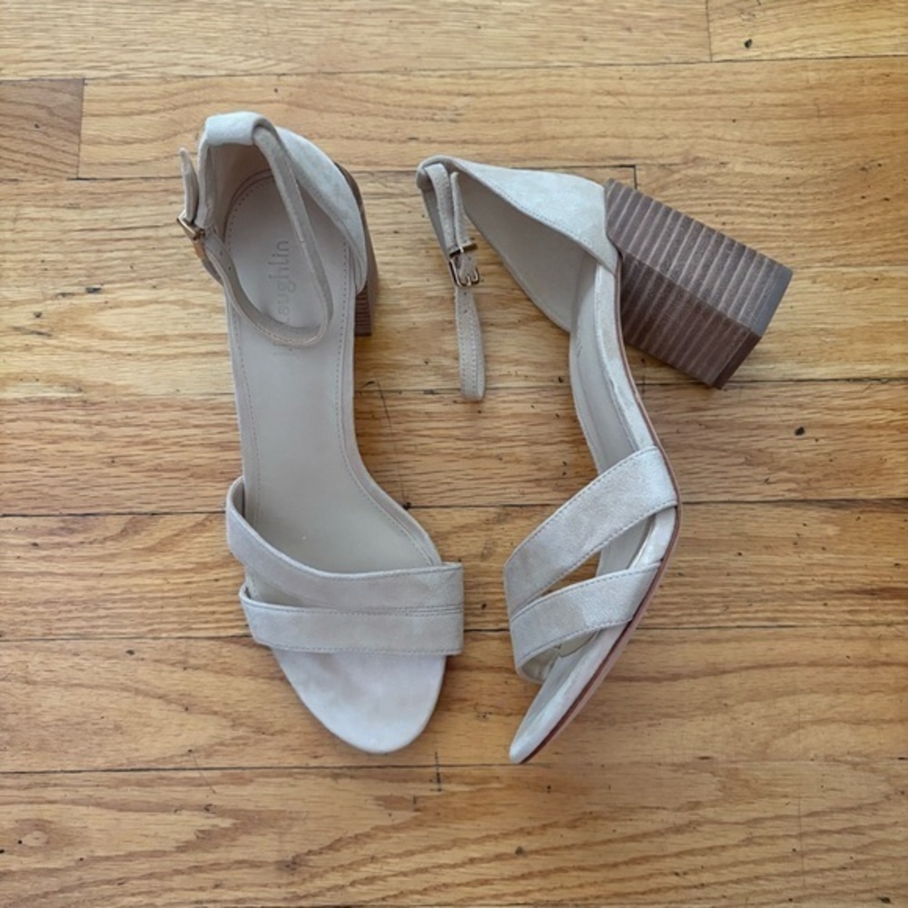 J. McLaughlin Light Tan Heeled Sandals Size 8.5